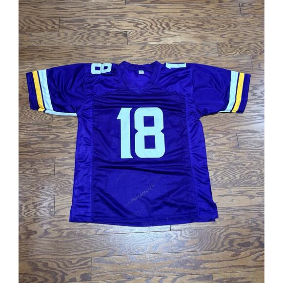 UNSIGNED CUSTOM Sewn Justin Jefferson Purple Home Jersey, Size XL - Picture 6 of 7